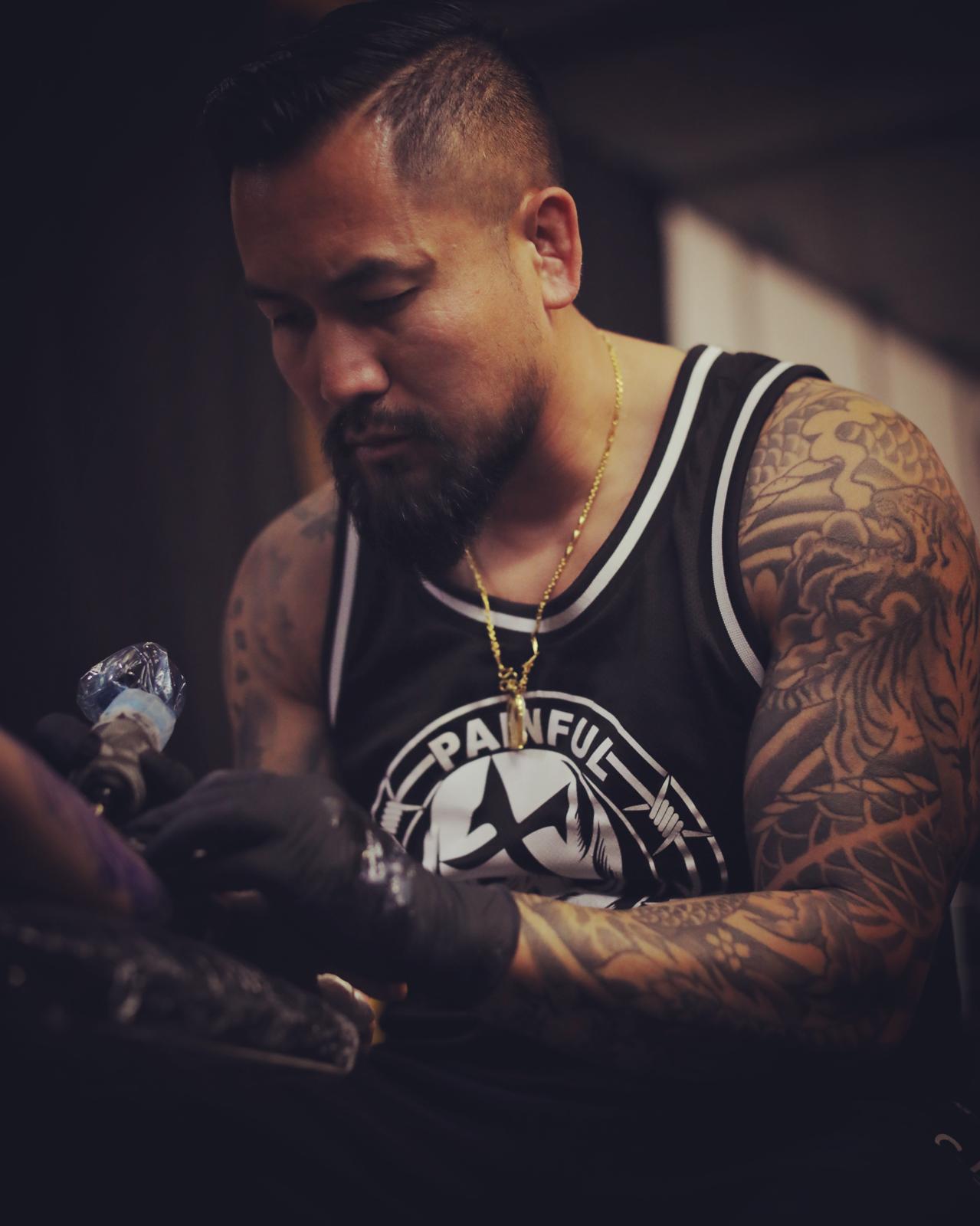 Boun Cang, tatoueur portrait