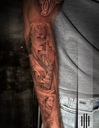 tatouage réalisme et japonais par RayHan Raw