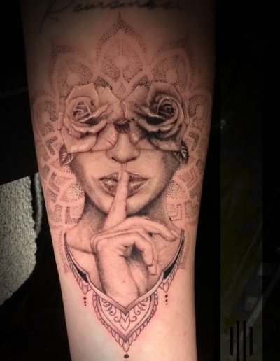 tatouage réalisme et japonais par RayHan Raw