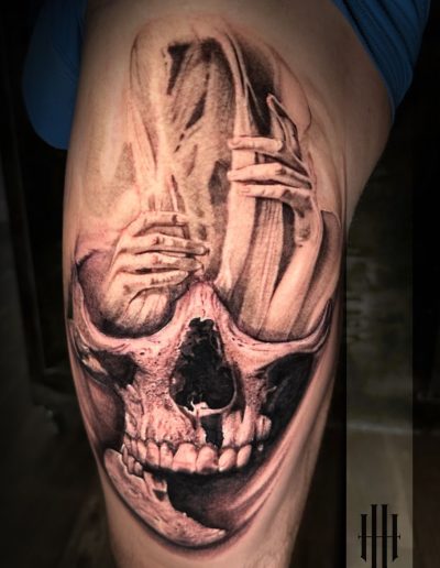 tatouage réalisme et japonais par RayHan Raw