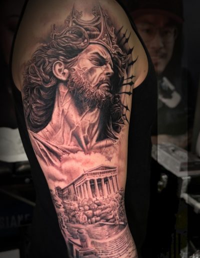 tatouage réalisme et japonais par RayHan Raw