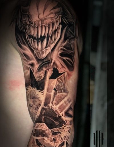 tatouage réalisme et japonais par RayHan Raw