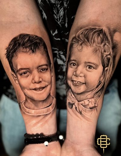 Tatouage portrait réalisme Boun Cang