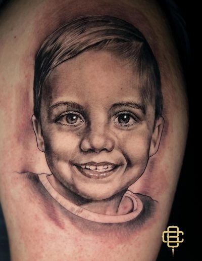 Tatouage portrait réalisme Boun Cang