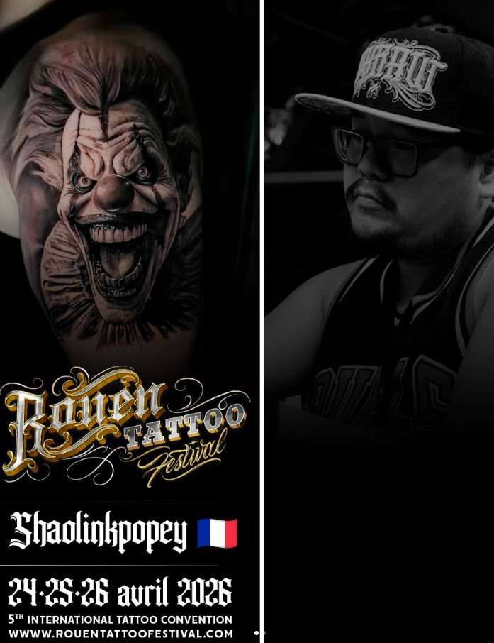 Shaolink Popye, convention tatouage à Rouen